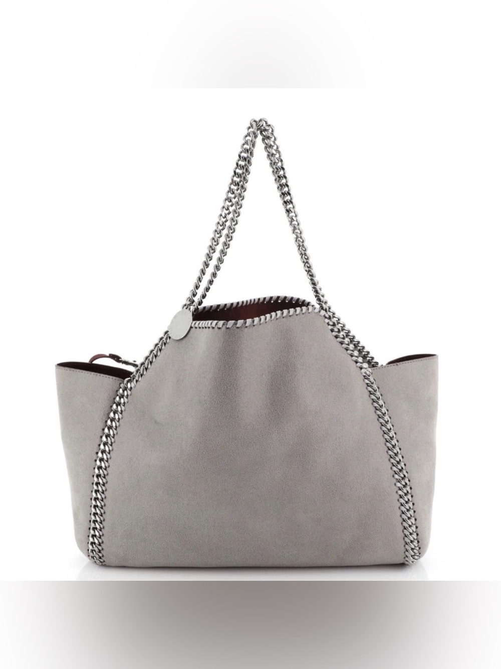 Stella McCartney Falabella Shaggy Deer 3-Chain Tote Bag with Silver Hardware